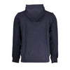 Napapijri Blue Cotton Men Sweater with Hood