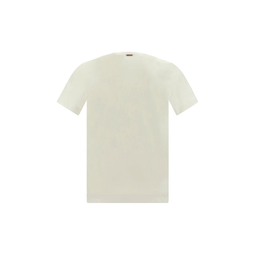 ZEGNA Weißes Baumwoll-T-Shirt