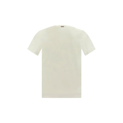 ZEGNA Weißes Baumwoll-T-Shirt