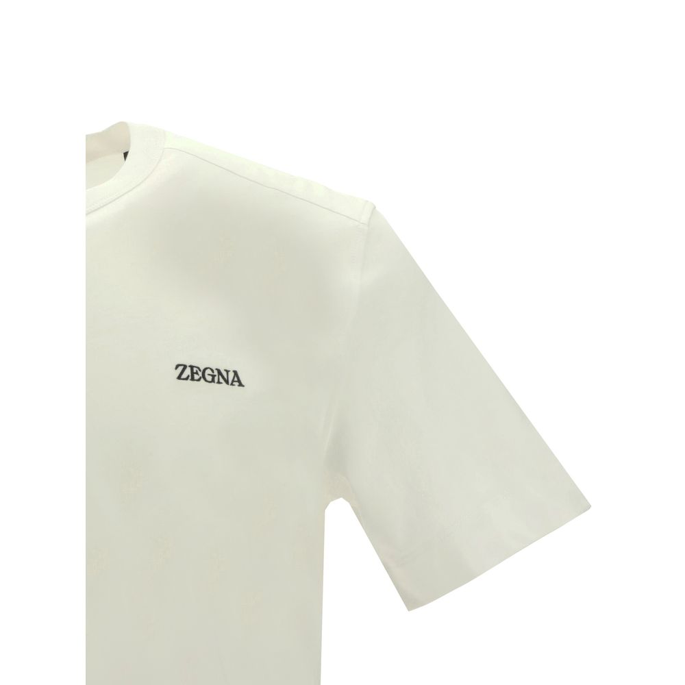 ZEGNA Weißes Baumwoll-T-Shirt