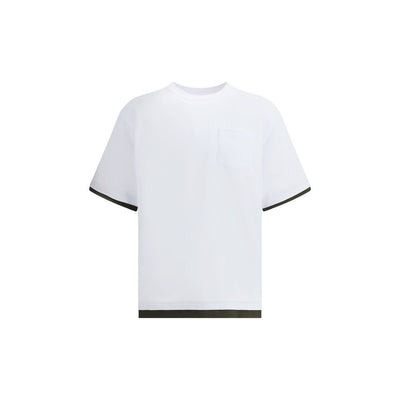 Sacai White Cotton T-Shirt