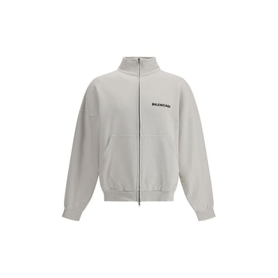 Balenciaga White Cotton Sweatshirt