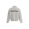 Balenciaga White Cotton Sweatshirt