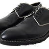 Dolce & Gabbana Black White Leather Formal Dress Shoes