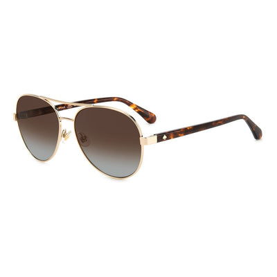 Kate Spade Sonnenbrille aus goldenem Metall