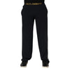 Dolce & Gabbana Black Modal Spandex Straight Logo Trouser Pants
