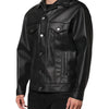 Dolce & Gabbana Black Polyester Button Down Biker Jacket