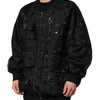 Dolce & Gabbana Black Cargo Windbraker Logo Mania Jacket
