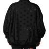 Dolce & Gabbana Black Cargo Windbraker Logo Mania Jacket