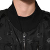 Dolce & Gabbana Black Cargo Windbraker Logo Mania Jacket