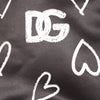 Dolce & Gabbana Black Polyester Heart Print Bomber Jacket