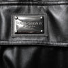 Dolce & Gabbana Black Polyester Logo Plaque Bomber Jacket