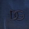 Dolce & Gabbana Blue Nylon DG Embroidery Men Bomber Jacket