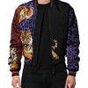 Dolce & Gabbana Multicolor Tiger Print Men Bomber Jacket