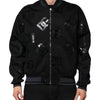 Dolce & Gabbana Black Wool Logo DG Mania Men Bomber Jacket