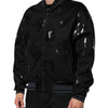 Dolce & Gabbana Black Wool Logo DG Mania Men Bomber Jacket