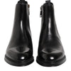 Dolce & Gabbana Black Chelsea Leather Mid Calf Boots Shoes