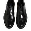 Dolce & Gabbana Black Leather Derby Wingtip Formal Shoes
