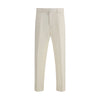 ZEGNA White Cotton Dress Pants