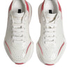 Dolce & Gabbana White Pink Daymaster Low Top Sneakers Shoes