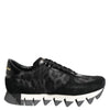 Dolce & Gabbana Black Gray Leopard Low Top Sneakers Shoes