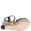 Dolce & Gabbana Multicolor Fish Polka Dot Wedge Sandals Shoes