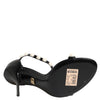 Dolce & Gabbana Black KEIRA Pearl Embellished Sandals Shoes