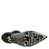 Dolce & Gabbana Green Stretch Sock Style Ankle Boots Shoes