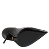 Dolce & Gabbana Black Leather Stiletto High Heels Pumps Shoes