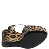 Dolce & Gabbana Brown Leopard Wedges Ankle Strap Sandals Shoes