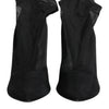 Dolce & Gabbana Black Silk Stretch Mesh Sock Boots Shoes