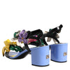 Dolce & Gabbana Multicolor Floral Crystal KEIRA Sandals Shoes