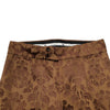 Dolce & Gabbana Brown Floral Jacquard Men Skinny Trouser Pants