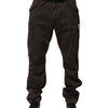 Dolce & Gabbana Brown Cotton Stretch Cargo Men Trouser Pants