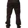 Dolce & Gabbana Brown Cotton Stretch Cargo Men Trouser Pants