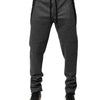 Dolce & Gabbana Gray Black Wool Blend Jogger Sweatpants  Pants
