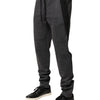 Dolce & Gabbana Gray Black Wool Blend Jogger Sweatpants  Pants