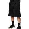 Dolce & Gabbana Black Logo Cotton Bermuda Sweatshorts Shorts