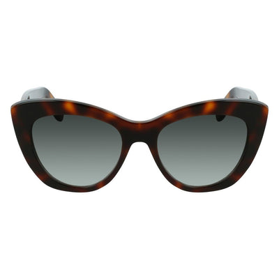 Salvatore Ferragamo Brown Acetate Sunglasses