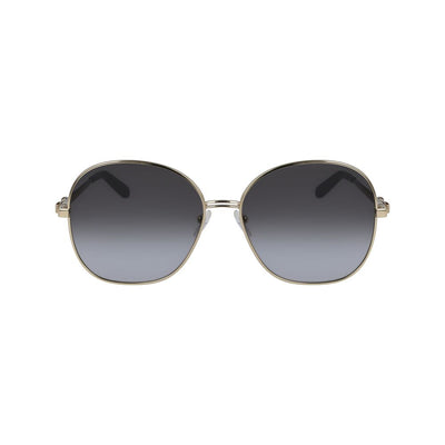 Salvatore Ferragamo Gold Metal Sunglasses
