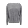 Brunello Cucinelli Gray Cotton Sweatshirt
