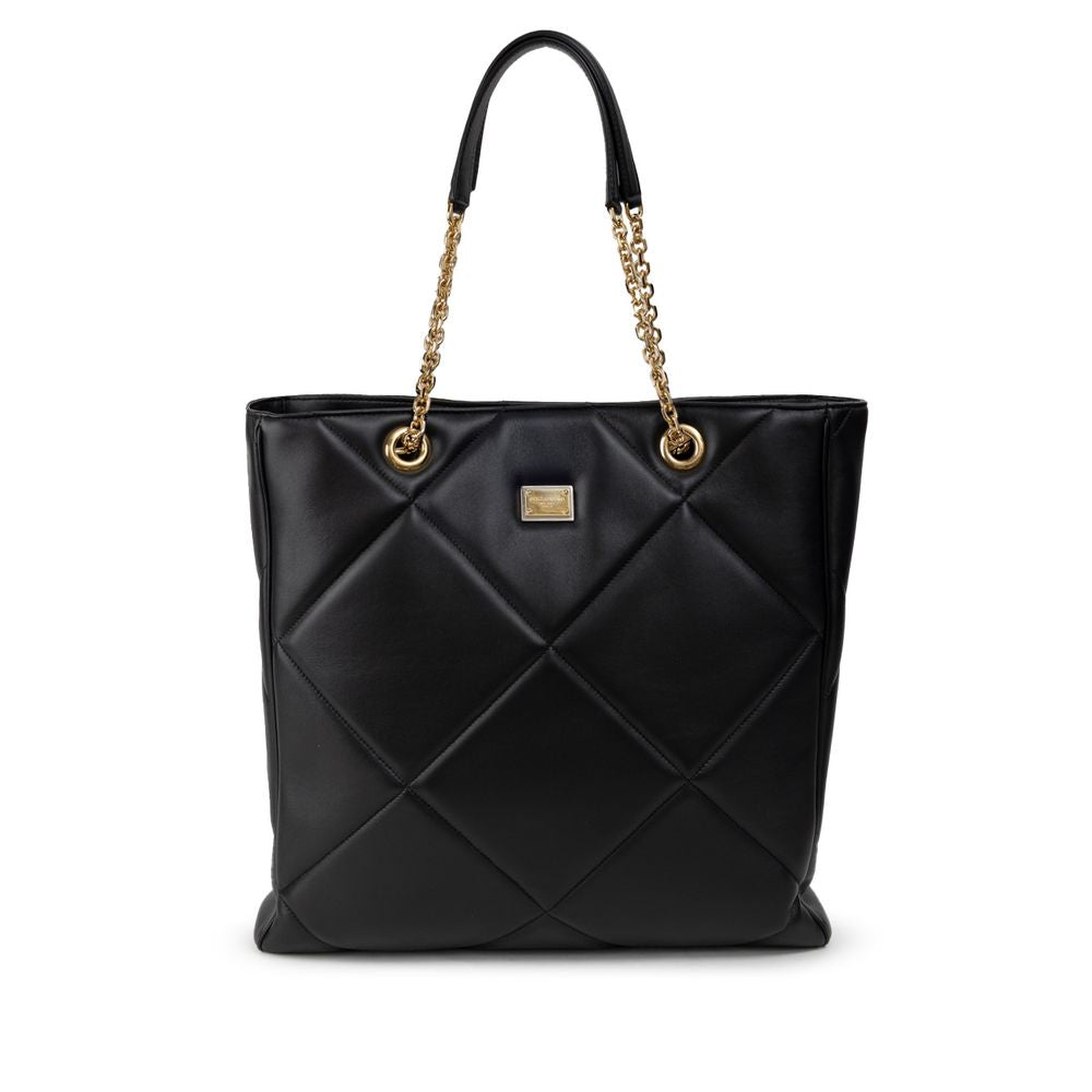 Dolce &amp; Gabbana Schwarze Ledertasche