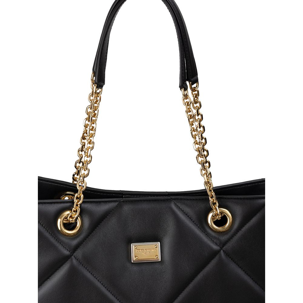 Dolce &amp; Gabbana Schwarze Ledertasche