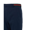 Gucci Blue Cotton Casual Pants