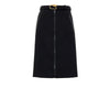 Gucci Black Wool Midi Skirt