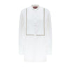 Gucci White Cotton Blouse