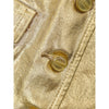 Ganni Gold Cotton Sleveless Jacket