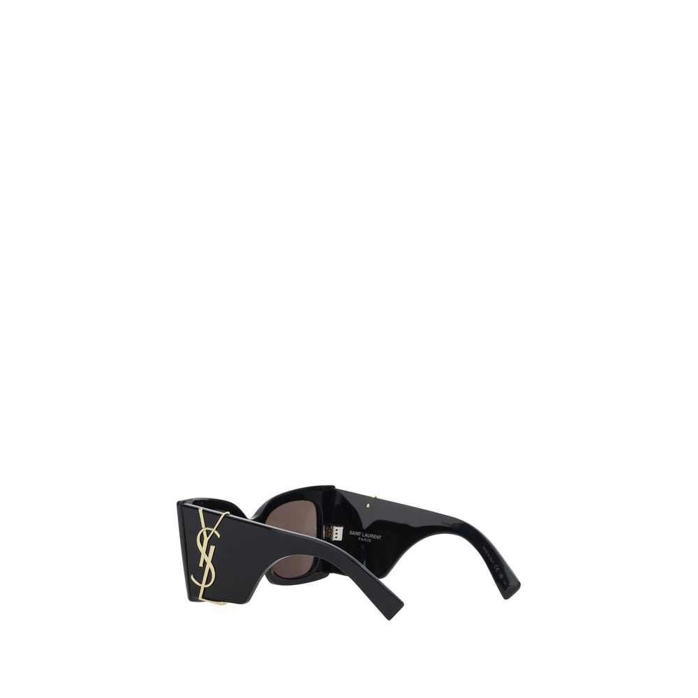 Saint Laurent Sonnenbrille aus schwarzem Acetat
