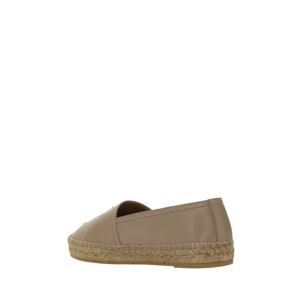 Saint Laurent Brown Lamb Ovis Aries Espadrilles
