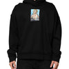 Dolce & Gabbana Black Printed Hoodie Crystal Embellished Jacket